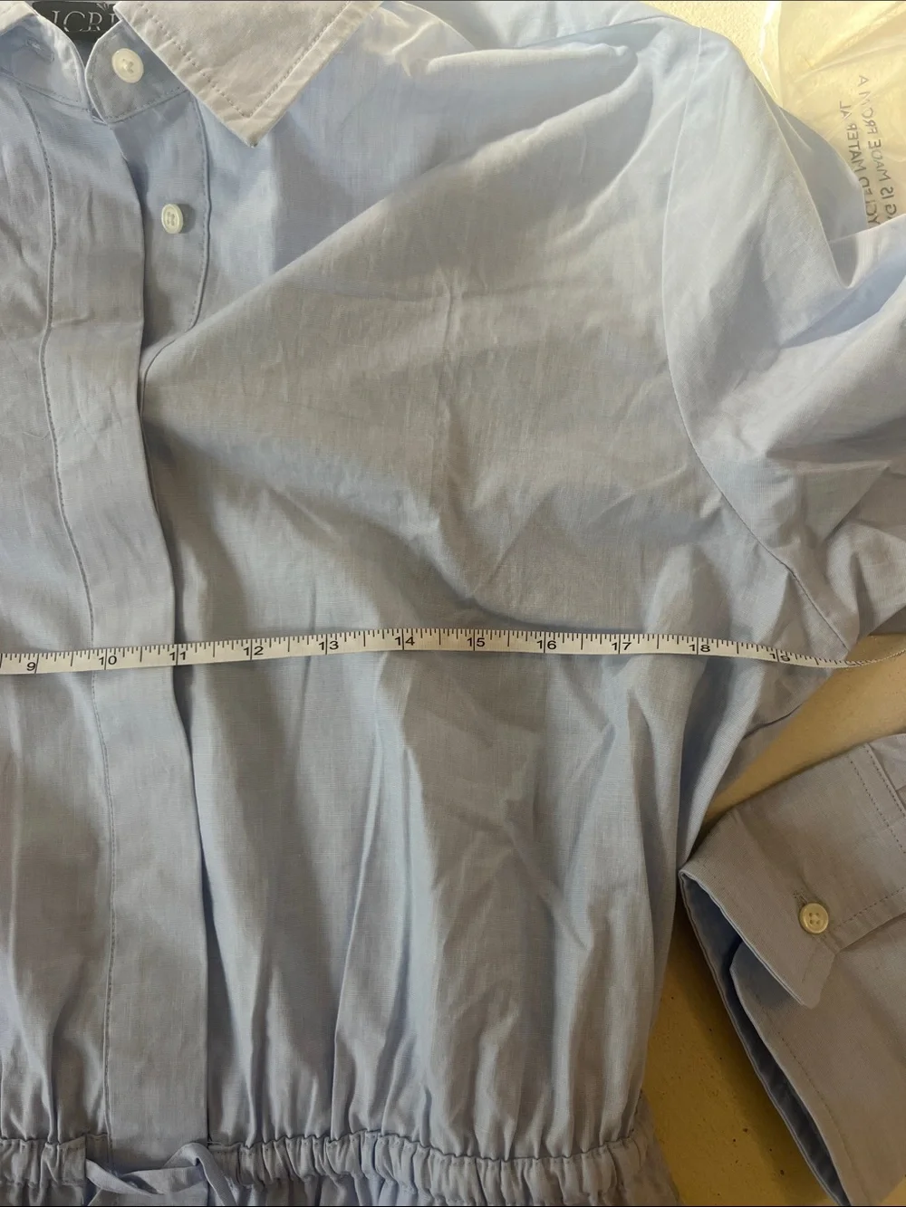 NWT J Crew Tall Elena mini shirt-dress in cotton poplin